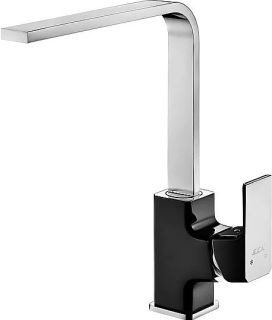 Смеситель для кухни E.C.A. Tiera 103518123EX чёрный/хром